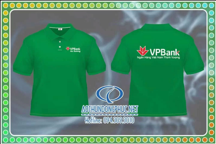 Đồng phục áo phông nhân viên giao nhận ngân hàng VPBank