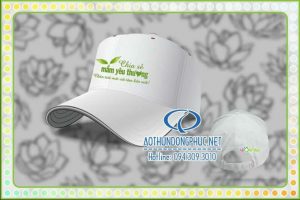 Mẫu nón lưỡi trai in logo Công ty Sen Việt media