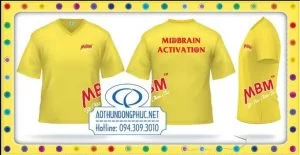 Áo phông quảng cáo MBM Áo phông quà tặng, áo phông khuyến mãi, áo phông chương trình, áo phông cổ tim giá rẻ, in lụa áo phông đẹp, in áo phông cổ tim bền, áo phông cotton 2 chiều.