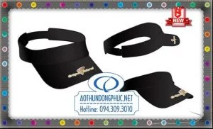 May nón lưỡi trai không nắp, nón lưỡi trai nữa đầu Nón lưỡi trai thời trang, may mũ nón đồng phục Nón lưỡi trai màu đen không nắp, in nón đồng phục