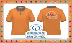 Mẫu áo phông đồng phục nhân viên công ty quảng cáo Sao Việt