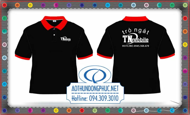 Mẫu áo phông đồng phục nhân viên bán hàng Trò Ngát mobile