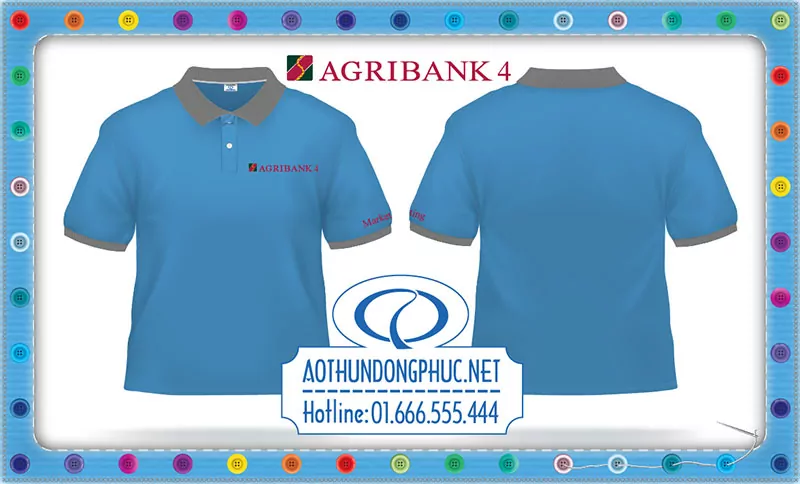 Áo thun đồng phục nhân viên Agribank 4