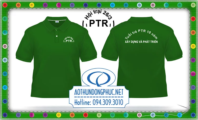 Mẫu áo phông teambuilding PTR