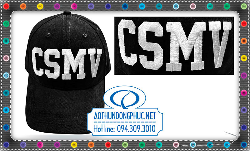 Mẫu nón lưỡi trai đồng phục công ty CSMV