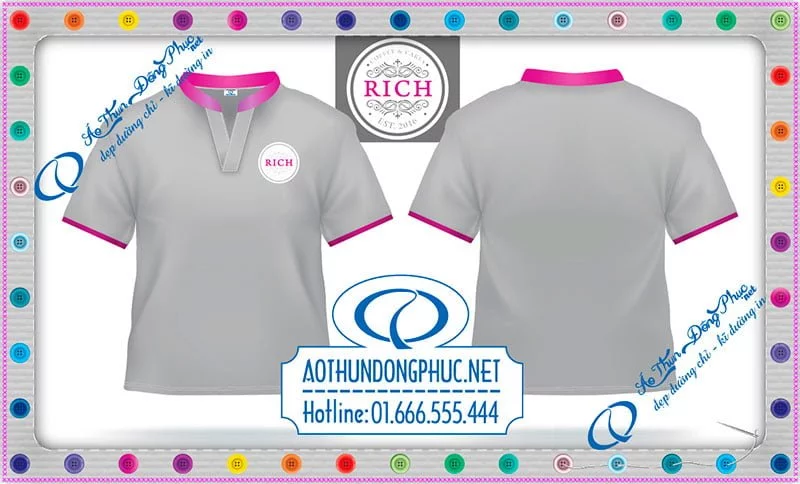 Mẫu áo phông Đồng Phục Quán Cafe RICH