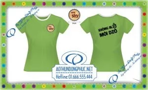 Mẫu áo phông đồng phục nhân viên nữ-New Sky