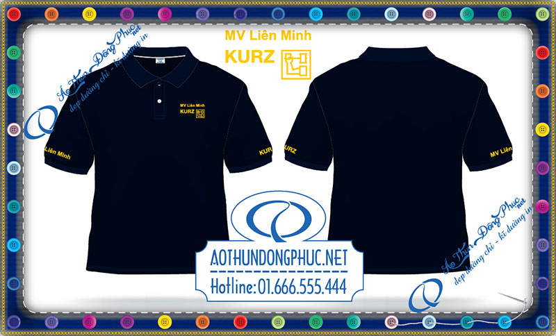 Mẫu áo phông đồng phục tập đoàn KURZ-Đức