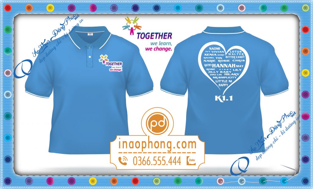 Thông qua logo, màu áo đồng phục lớp hay chữ thêu trên áo phông đồng phục lớp, nhằm dùng đồng phục áo phông lớp để định hướng thương hiệu đối với cộng đồng.