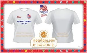 Mẫu áo phông họp lớp cựu học sinh Trường Quang Trung tại hải ngoại