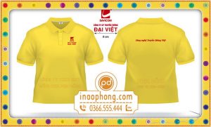 Mẫu áo phông đồng phục nhân viên công ty cổ phần truyền thông Đại Việt