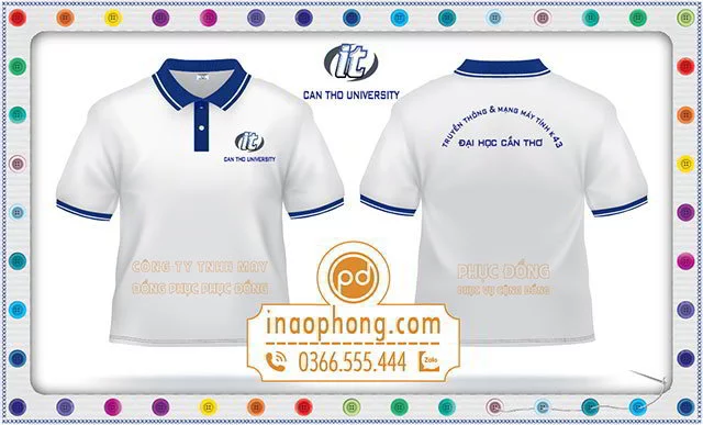 Mẫu áo phông sinh viên trường Đại Học Cần Thơ