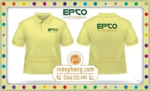 Mẫu in logo áo phông Công ty Epco Food