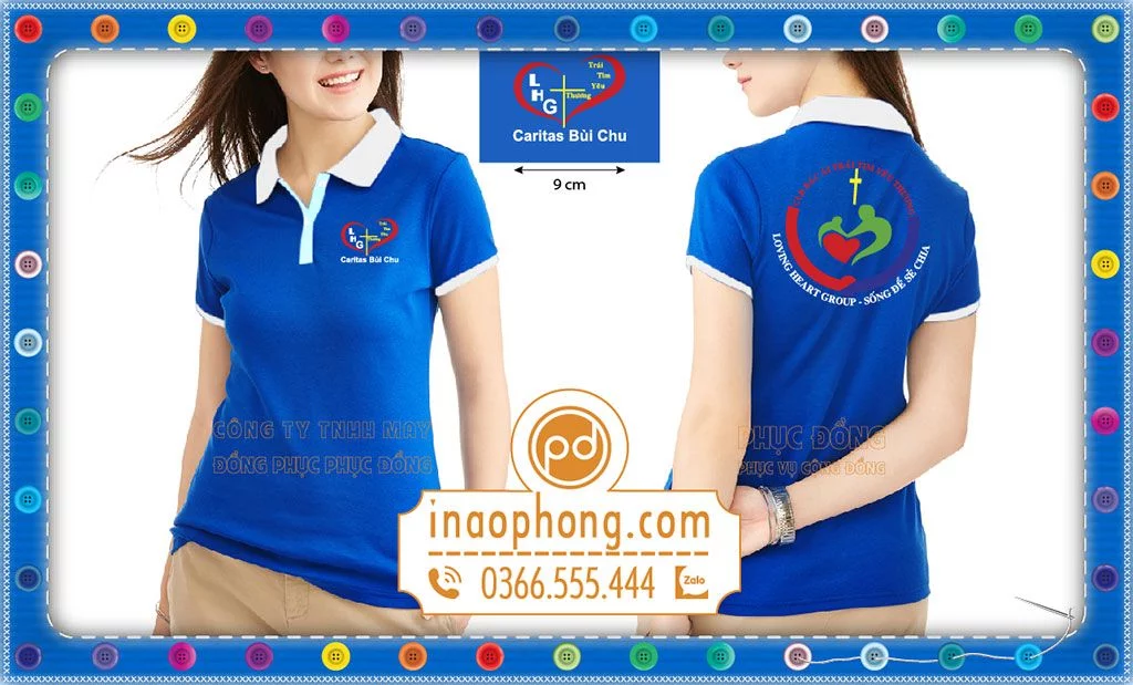 In đồng phục sinh viên Công Giáo-Giáo xứ Bùi Chu