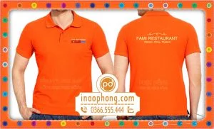 Mẫu áo phông đồng phục nhà hàng Fami Restaurant Vietnam