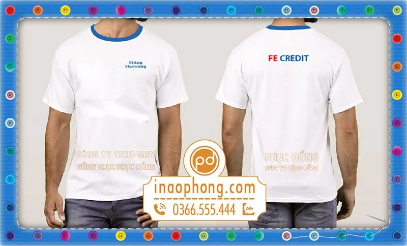 Đồng phục áo phông nhân viên FE Credit