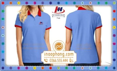 Đồng phục áo phông nữ Công ty Huy Hoàng Color