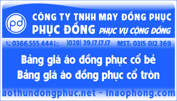 Bảng báo giá in áo phông đồng phục Hà Nội