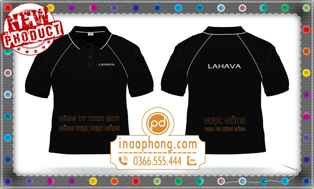 Mẫu thiết kế áo đồng phục tay raglan Áo Cưới Lahava